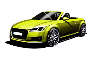 Audi TT Roadster car sketch wide wallpapers and HD wallpapers