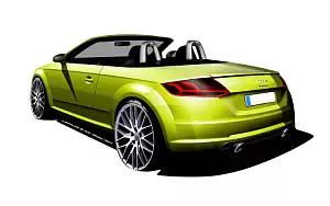 Audi TT Roadster car sketch wide wallpapers and HD wallpapers