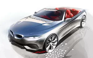 BMW 4-series Convertible car sketch wide wallpapers and HD wallpapers