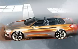 BMW 4-series Convertible car sketch wide wallpapers and HD wallpapers