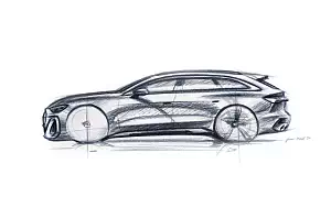 Sketch car Audi A5 Avant TFSI quattro S line wallpapers