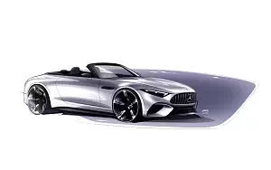 Sketch car Mercedes-AMG SL 55 4MATIC+ wallpapers