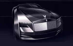 Sketch car Rolls-Royce Spectre wallpapers