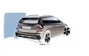 Sketch car Skoda Kamiq wallpapers