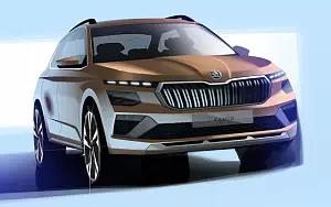 Sketch car Skoda Kamiq wallpapers