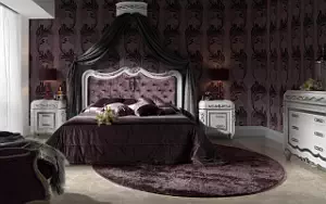 Bedroom interior wallpapers