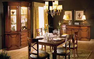 Dining room interior wallpapers