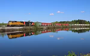 Union Pacific Railroad freight train wallpapers