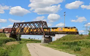 Union Pacific Railroad freight train wallpapers