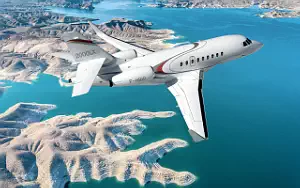 Falcon 2000LXS private jet wallpapers