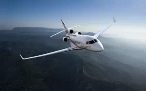 Falcon 7X private jet wallpapers