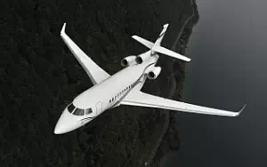 Falcon 7X private jet wallpapers