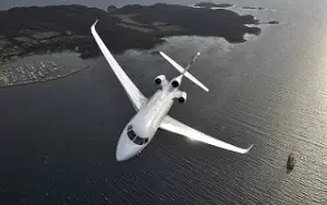 Falcon 8X private jet wallpapers