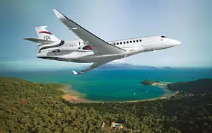 Falcon 8X private jet wallpapers