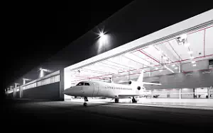 Falcon 8X private jet wallpapers