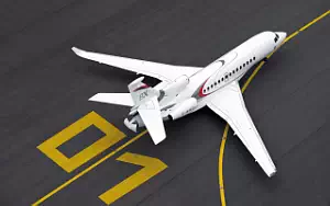 Falcon 8X private jet wallpapers