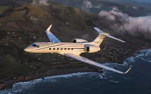 Gulfstream G550 private jet wallpapers