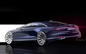 Audi A8 L car sketch wallpapers