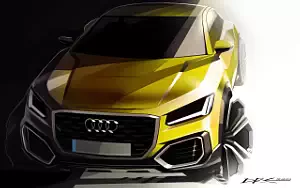 Audi Q2 TDI quattro car sketch wallpapers