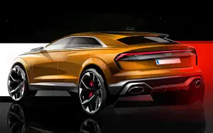 Audi Q8 Sport Concept car sketch wallpapers