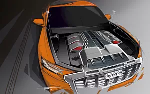 Audi Q8 Sport Concept car sketch wallpapers