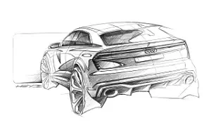 Audi Q8 Sport Concept car sketch wallpapers