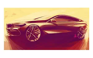 BMW 6 series Gran Turismo car sketch wallpapers