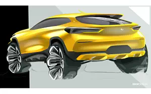 BMW X2 M Sport X car sketch wallpapers