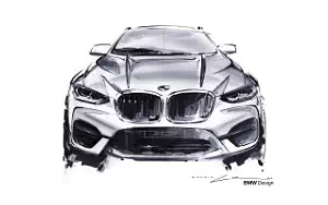 BMW X3 car sketch wallpapers