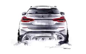 BMW X3 car sketch wallpapers