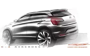 Citroen C4 AirCross car sketch wallpapers