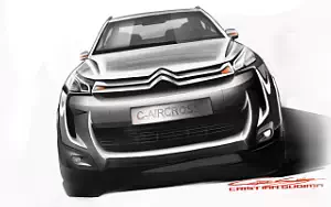 Citroen C4 AirCross car sketch wallpapers