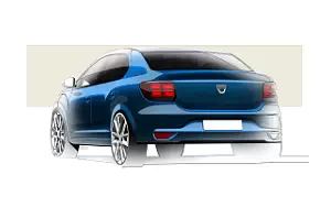 Dacia Logan car sketch wallpapers