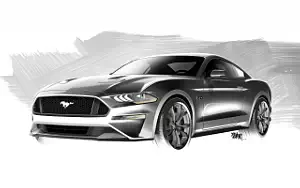 Ford Mustang GT car sketch wallpapers