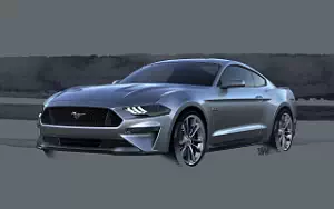 Ford Mustang GT car sketch wallpapers