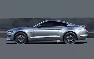 Ford Mustang GT car sketch wallpapers