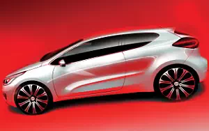 Kia pro_cee'd car sketch wallpapers