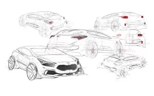 Kia pro_cee'd car sketch wallpapers