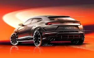 Sketch car Lamborghini Urus S wallpapers