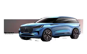 Lincoln Aviator Black Label car sketch wallpapers