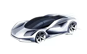 Sketch car Lotus Evija wallpapers