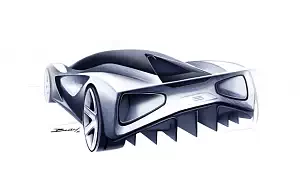 Sketch car Lotus Evija wallpapers