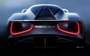 Sketch car Lotus Evija wallpapers