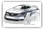 Renault cars sketches desktop wallpapers