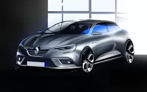 Renault Megane car sketch wallpapers