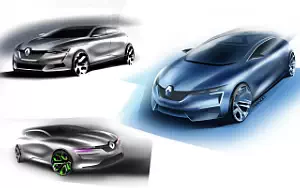 Renault Megane car sketch wallpapers