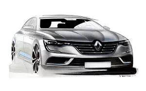 Renault Talisman car sketch wallpapers