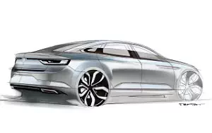 Renault Talisman car sketch wallpapers