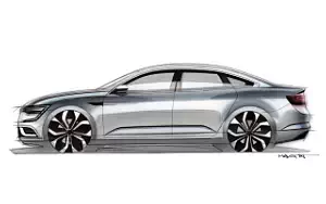 Renault Talisman car sketch wallpapers