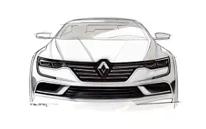 Renault Talisman car sketch wallpapers